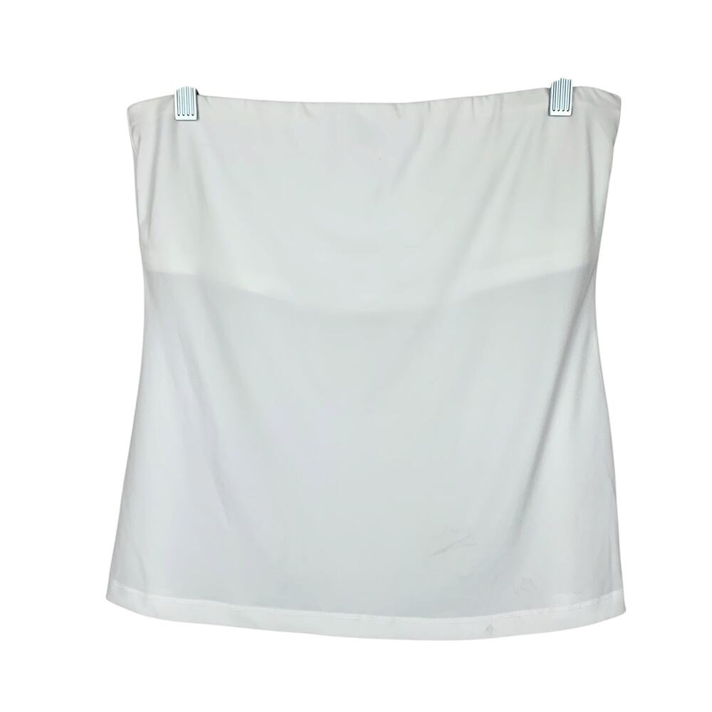 New Gap Tube Top White Stretchy Strapless Women's L - Flaw